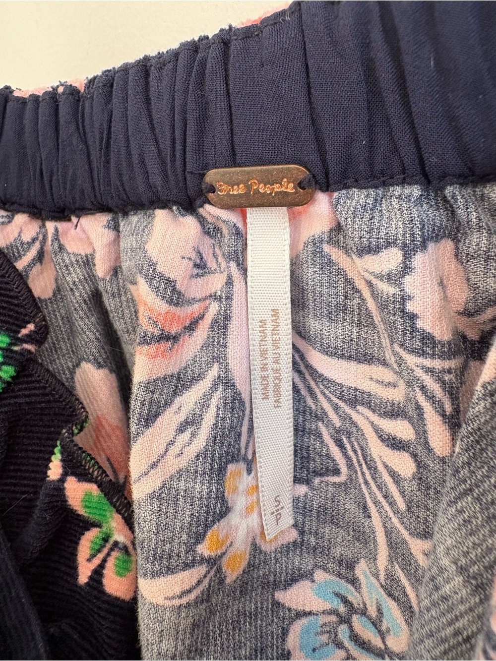 Free People Navy Floral Mini Dress - Picture 6 of 11